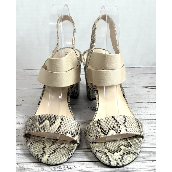 Bandolino Women’s Devin Block Heels Size 9M Tan Brown Slingbacks - Picture 2 of 16